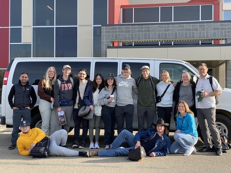 Moldova Team in front of van