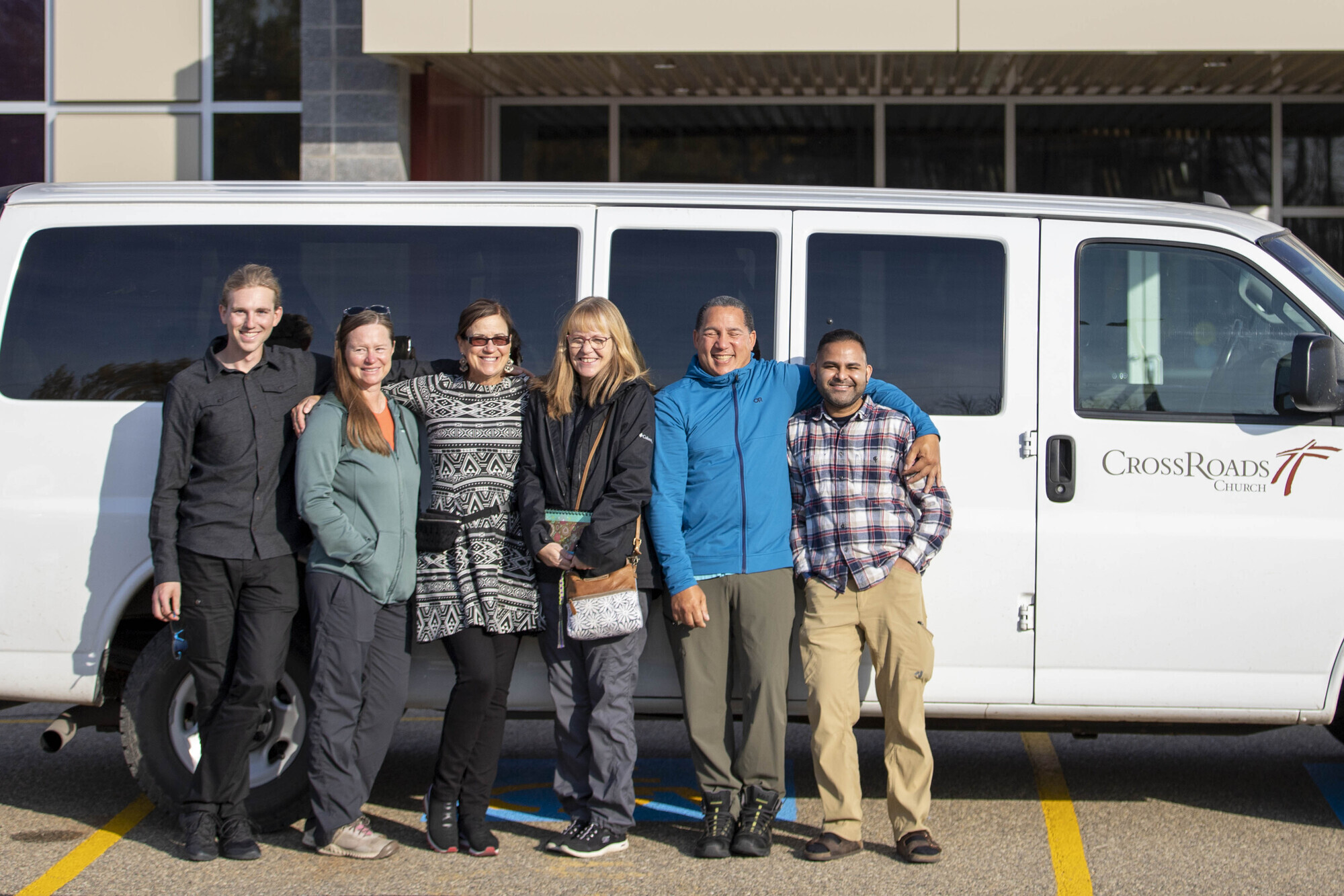 Moldova Team Oct 2022 in front of Van