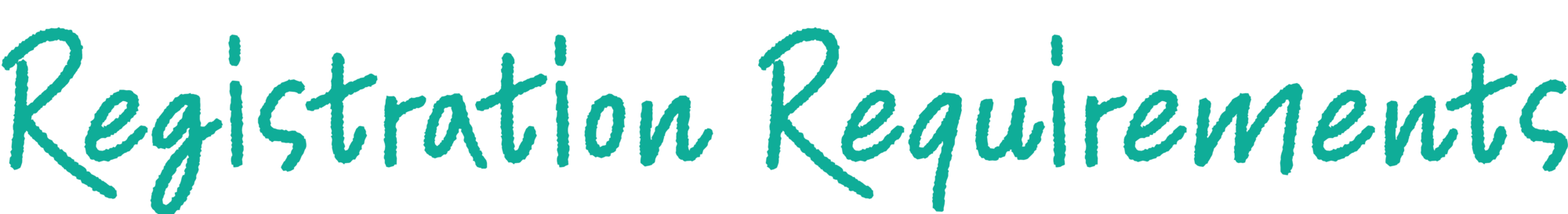 Registration requirements